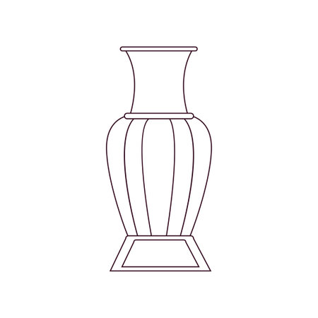 Isolated asian flower pot iconのイラスト素材