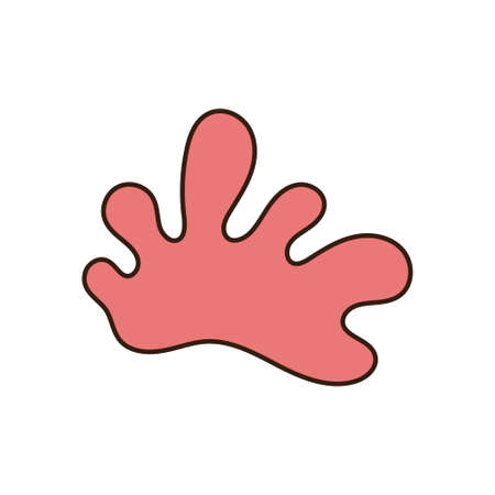 Isolated cute seaweed. Sea life Vector illustrationのイラスト素材