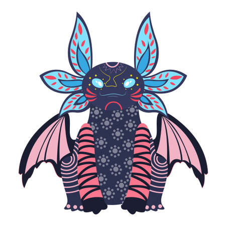 Isolated mexican elephant alebrije character Vector illustrationのイラスト素材