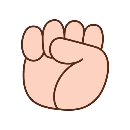 Isolated hand doing sign language Vector illustrationのイラスト素材