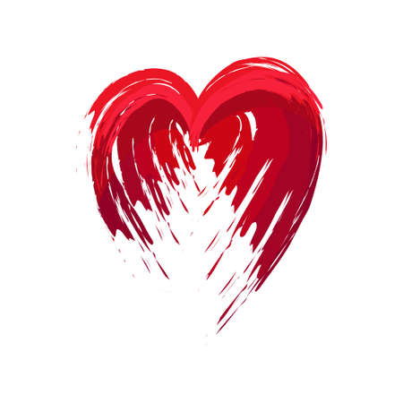 Isolated heart shape sketch valentine day symbol Vectorのイラスト素材
