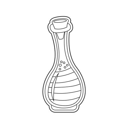 Isolated pride flask potion icon with lgbt colors Vectorのイラスト素材