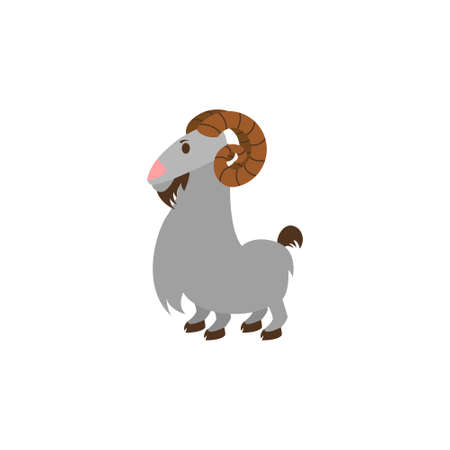 Isolated aries animal character zodiac sign Vectorのイラスト素材