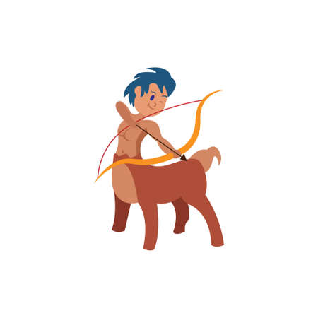 Isolated sagittarius animal character zodiac sign Vectorのイラスト素材