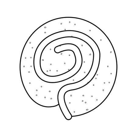 Isolated bakery dessert with sugar Vector illustrationのイラスト素材