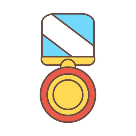 Isolated medal icon First place Vector illustrationのイラスト素材