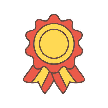 Isolated medal icon First place Vector illustrationのイラスト素材