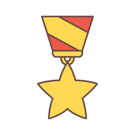 Isolated medal icon First place Vector illustrationのイラスト素材
