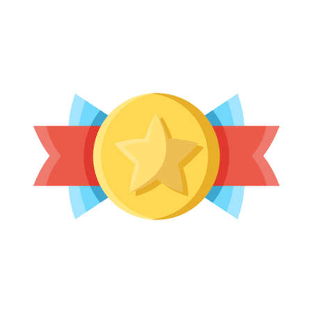 Isolated medal icon First place Vector illustrationのイラスト素材