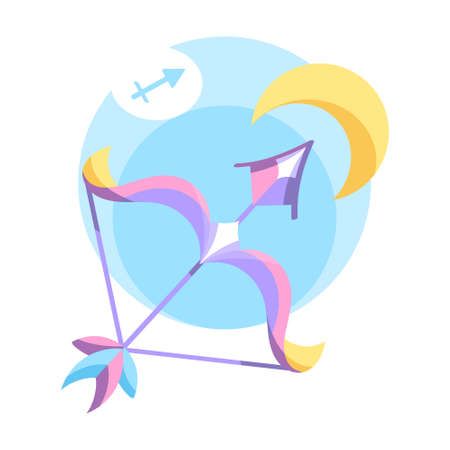 Isolated sagittarius icon colored zodiac sign Vectorのイラスト素材