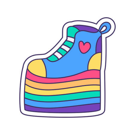 Isolated show sketch with lgbt colors Vectorのイラスト素材