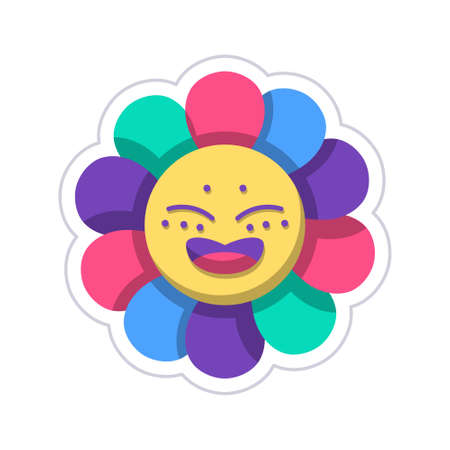 Isolated happy star emoji lgbt icon Vectorのイラスト素材