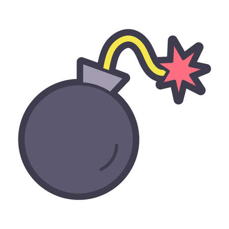 Isolated video game bomb icon Vector illustrationのイラスト素材