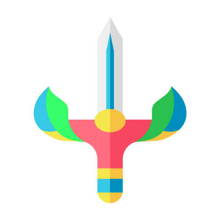 Isolated video game sword icon Vector illustrationのイラスト素材