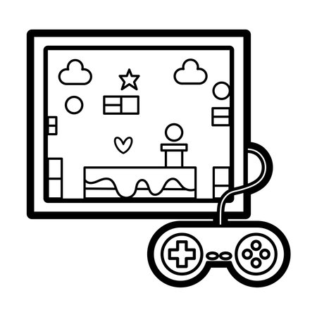Isolated arcade with an incorporated joystick and screen Vectorのイラスト素材