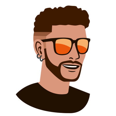 Isolated avatar of a man Vector illustrationのイラスト素材