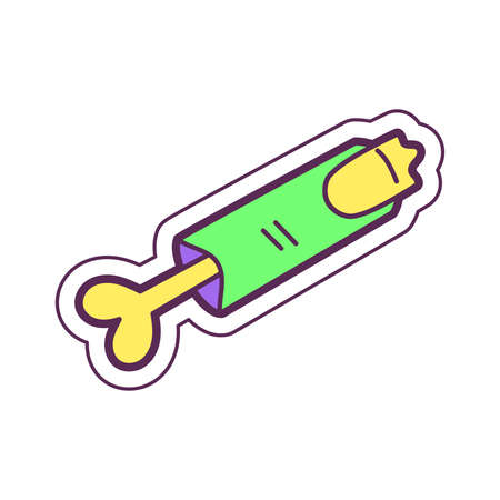 Isolated cute halloween zombie finger icon Vector illustrationのイラスト素材