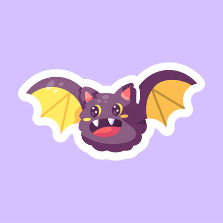 Isolated cute halloween bat icon Vector illustrationのイラスト素材