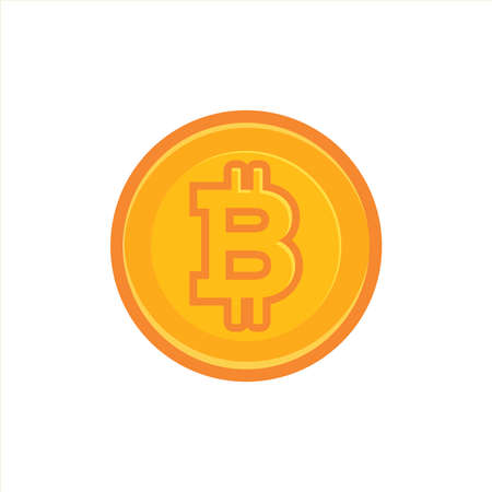 Isolated bitcoin concept Crypto currency Vector illustrationのイラスト素材