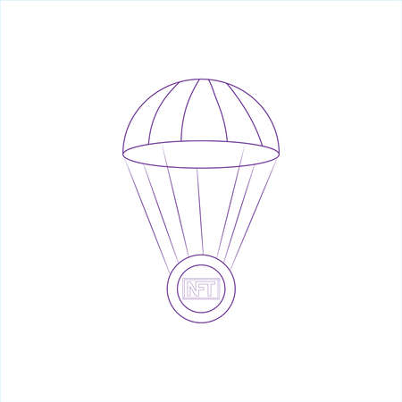 Isolated NFT icon Digital transaction concept Vector illustration
