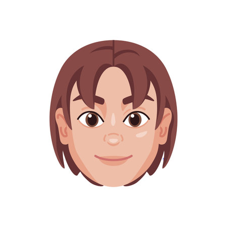 Isolated colored avatar of a girl Vector illustrationのイラスト素材