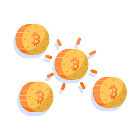 Isolated NFT icon Digital transaction concept Vector illustration