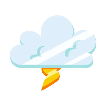 Isolated cloud storm  vector illustrationのイラスト素材
