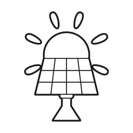 Isolated panel solar ecology vector illustrationのイラスト素材