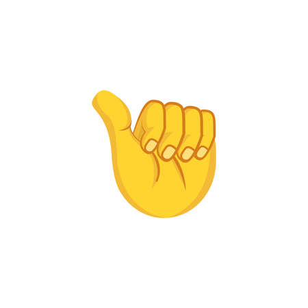 Isolated hand cartoon icon doing a gesture Vector illustrationのイラスト素材