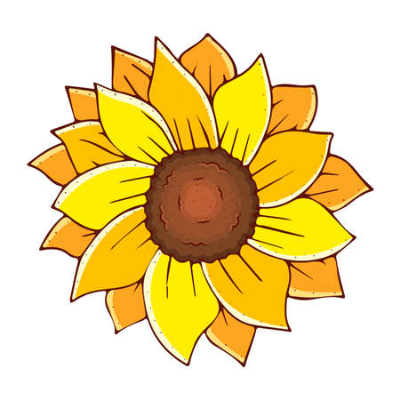 Isolated flower in watercolor technique Vector illustrationのイラスト素材