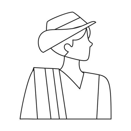 Man with traditional Antioquia costume Colombian culture Vector illustrationのイラスト素材