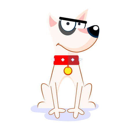 Isolated cute dog breed cartoon kawaii Vectorillustrationのイラスト素材
