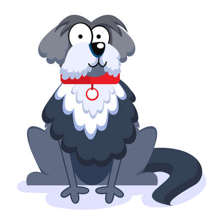 Isolated cute dog breed cartoon kawaii Vectorillustrationのイラスト素材
