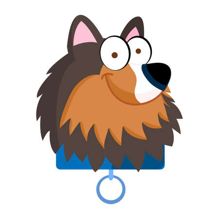 Isolated cute dog breed cartoon kawaii Vectorillustrationのイラスト素材
