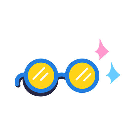 Isolated eyeglasses icon School supply flat design Vector illustration