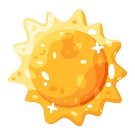 Isolated sun bright beach vector illustrationのイラスト素材