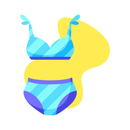 Isolated swimsuit picture beach vector illustrationのイラスト素材