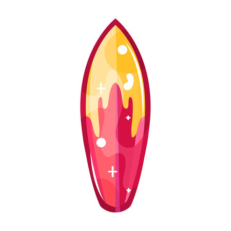 Isolated surf shine table vector illustrationのイラスト素材