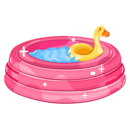 Isolated pool kids shine vector illustrationのイラスト素材