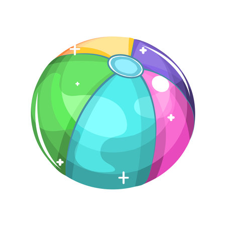 Isolated ball beach shine vector illustrationのイラスト素材