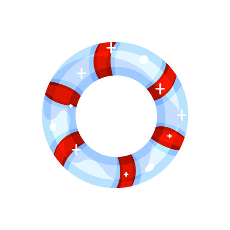 Isolated safe guard beach shine vector illustrationのイラスト素材