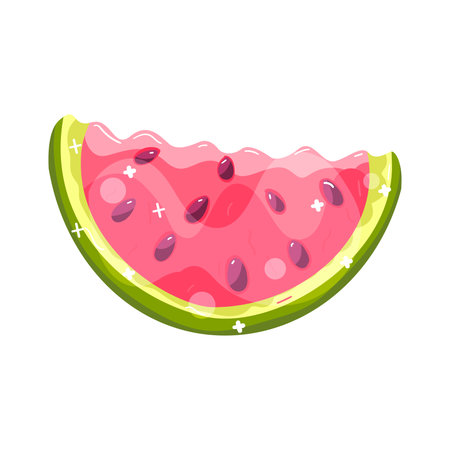 Isolated watermelon beach shine vector illustrationのイラスト素材