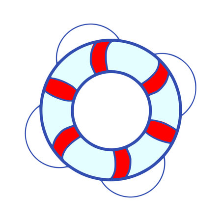 Isolated save guard beach vector illustrationのイラスト素材