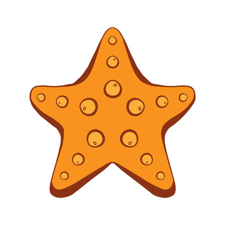 Isolated star sea beach vector illustrationのイラスト素材