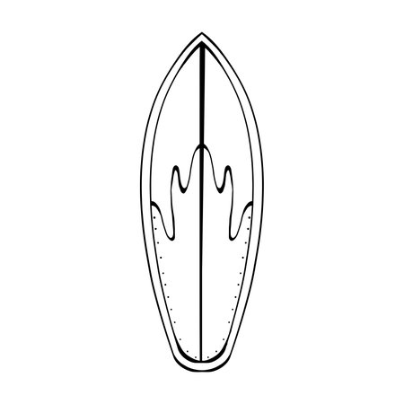 Isolated surf table draw vector illustrationのイラスト素材