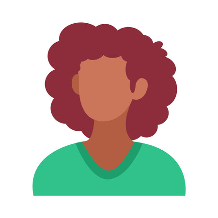 Isolated brunette woman head vector illustrationのイラスト素材