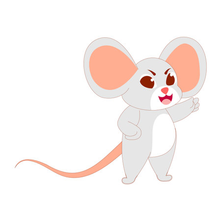 Isolated mouse body baby vector illustrationのイラスト素材