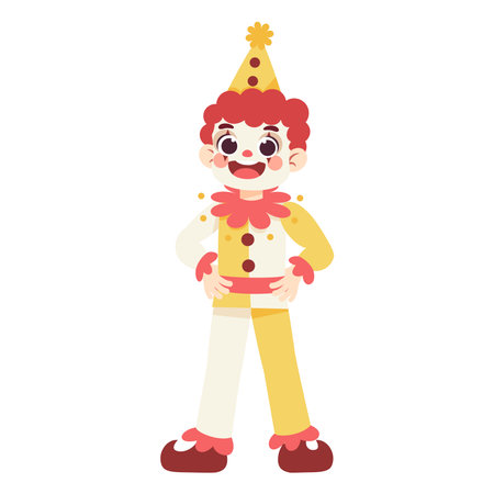 Isolated clown costume vector illustrationのイラスト素材