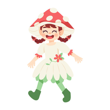 Isolated fungy costume vector illustrationのイラスト素材