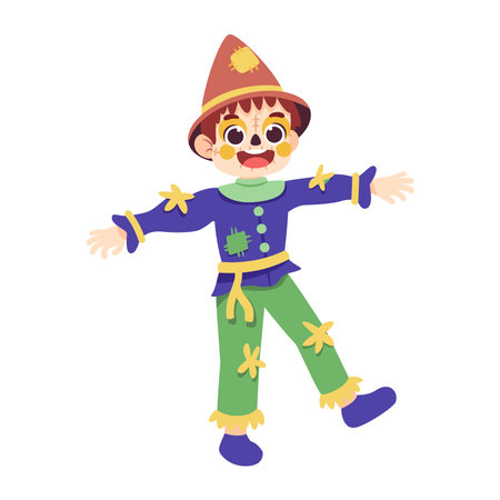 Isolated scarecrow costume vector illustrationのイラスト素材